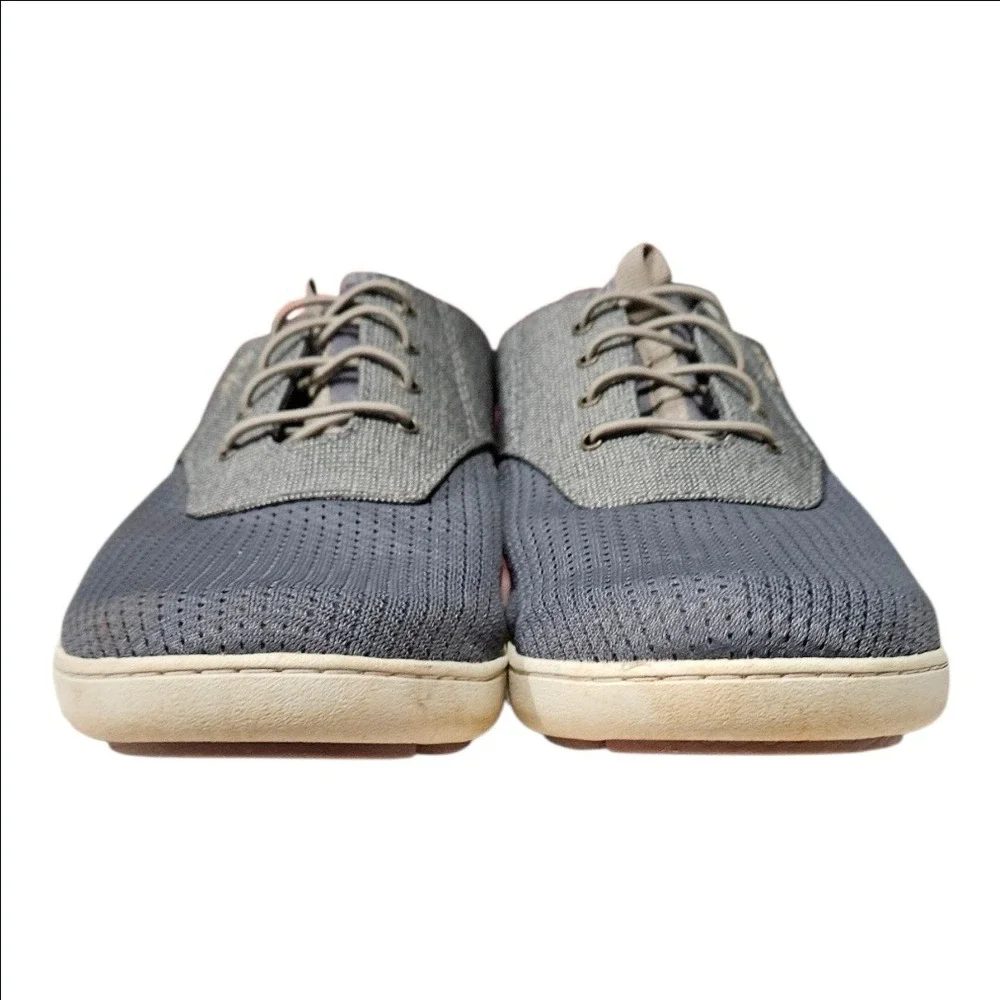 OluKai Nohea Moku Mens 9 Gray Mesh Boat Shoes Sneakers Casual Comfort 10283-2610